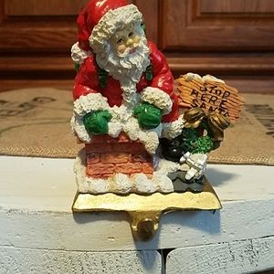 Santa Chimney Stocking Hanger